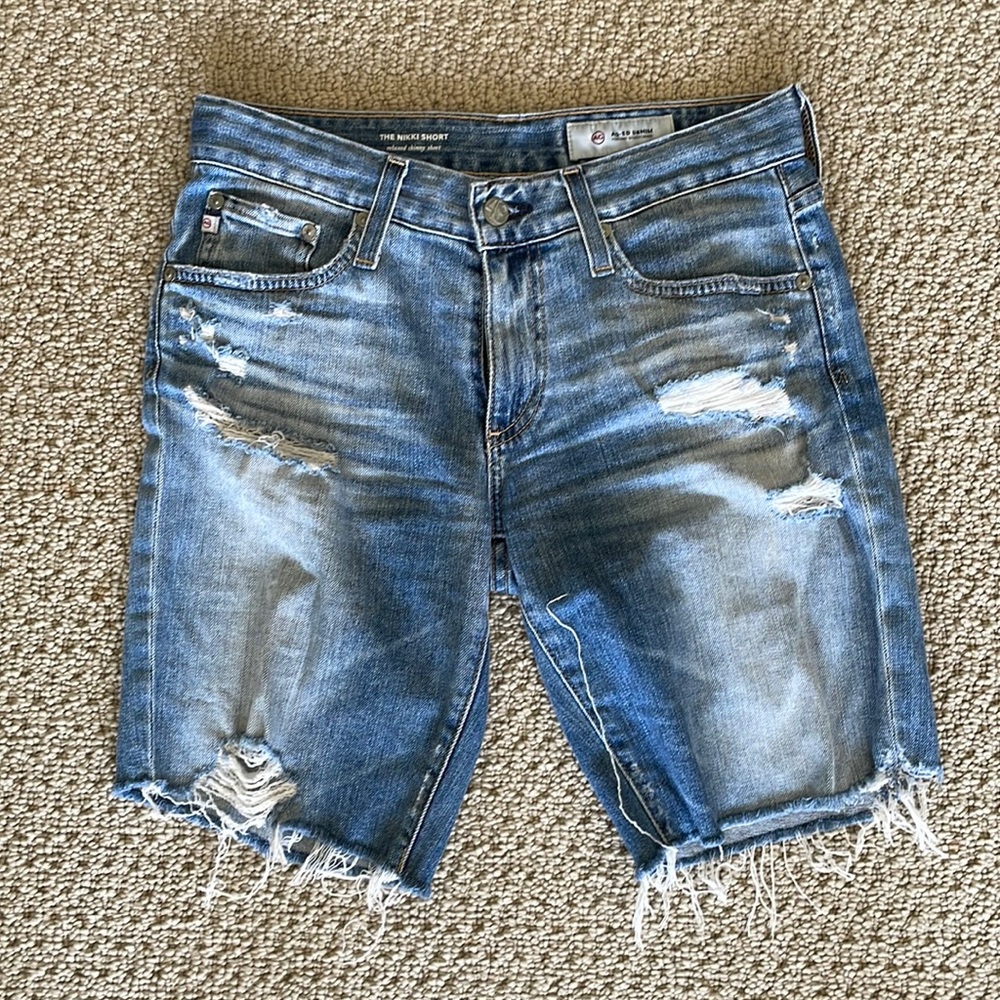 AG
Nikki Denim Shorts in 16 Years Indigo Deluge Destructed